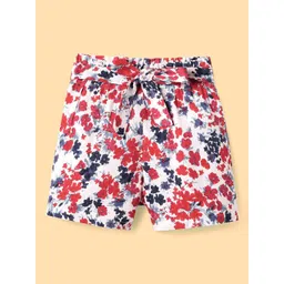 CrayonFlakes Girls Floral Printed Shorts-picture-27