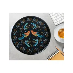 Crayton Bird Printed Round MDF Serving Tray - Set of 1-picture-35
