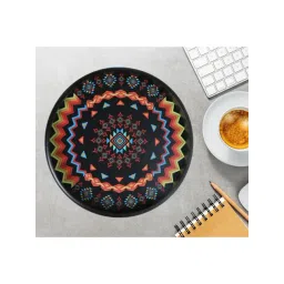 Crayton Geometric Round MDF Serving Tray - Set of 1-picture-34