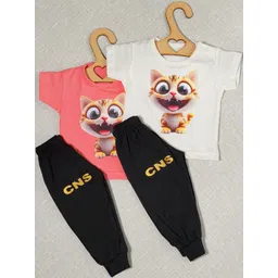 CRAZE N STITCH Boys Multi Cotton Solid Tshirts-picture-38