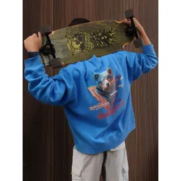 Crazy Mosquitoes Men Graphic Printed Round Neck Long Sleeves Oversized Pullover Sweatshirt-picture-13