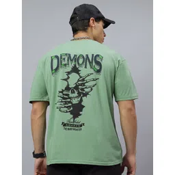 Crazybee Tshirt Men Graphic Printed Round Neck Cotton Oversized T-shirt-picture-20