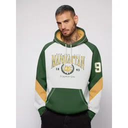 Crazymonk Men Printed Hooded Sweatshirt-picture-14