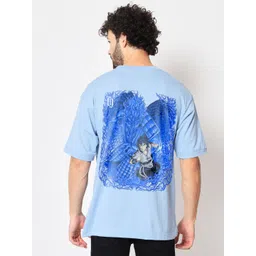 Crazymonk Unisex Anime Oversized Graphic Sasuke Printed Cotton T-shirt-picture-30