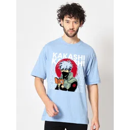 Crazymonk Unisex Kakashi Makeout Tactics Anime Printed Cotton Oversized T-shirt-picture-36