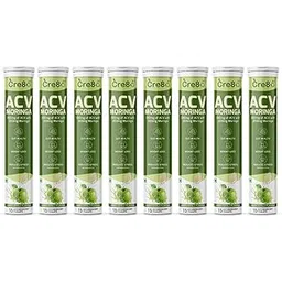 Cre80 ACV Moringa Effervescent Tablets, Green Apple Flavour, 15 Tablets, for Weight Loss and Gut Health (Pack of 1) (8)-picture-10