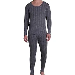 Cread Craft Winter Wear Men's Poly Cotton Thermal Set (Round Neck Upper /Top + Lower/Trouser ) Set of 01-picture-28