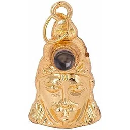 Create by me Shri Hanuman Chalisa Yantra Locket/Pendant/KAVACH, Peace, Good Luck and Protect from Enemies with Chalisa Printed On Optical Lens with Gold Plated Chain for Men/Women Brass Locket-picture-10