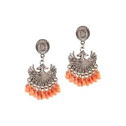 Creative Frogs Peacock Shaped Drop Earrings image 5