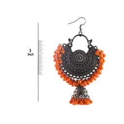 Creative Frogs Women Orange Earrings image 3