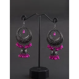Creative Frogs Women Pink Earrings image 1