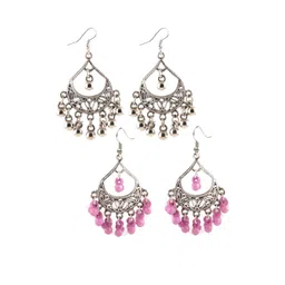 Creative Frogs Women Silver-Plated Alloy Jhumkas-picture-21