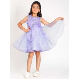 Creative Kids Embellished Applique Detail Net Gown Dress-picture-23