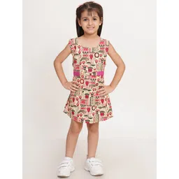 Creative Kids Ethnic Motifs Printed A-Line Dress-picture-47