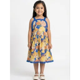 Creative Kids Floral Print Fit & Flare Dress-picture-20