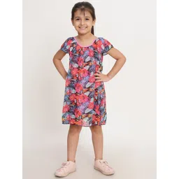 Creative Kids Girls Floral Printed A-Line Dress-picture-26