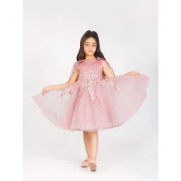 Creative Kid's Girls Pink Embellished Dress-picture-35