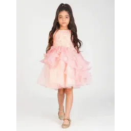 Creative Kid's Girls Pink Embellished Dress-picture-29