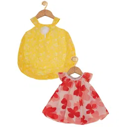 Creative Kids Infant Girls Pack of 2 Floral Printed A-Line Dress-picture-35
