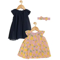 Creative Kids Infant Girls Pack Of 2 Floral Printed A-Line Dress-picture-21