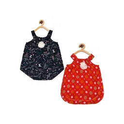 Creative Kids Infant Girls Pack Of 2 Polka Dot Printed Bodysuit-picture-18