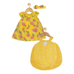 Creative Kids Infant Girls Pack of 2 Printed Round Neck A-Line Dresses-picture-42