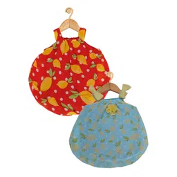 Creative Kids Infant Girls Pack of 2 Printed Shoulder Straps A-Line Dresses-picture-21