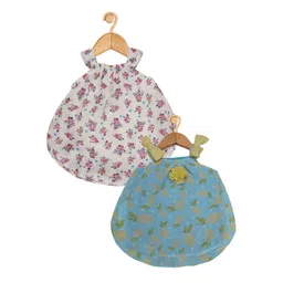 Creative Kids Infant Girls Pack of 2 Printed Shoulder Straps A-Line Dresses-picture-52