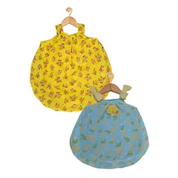 Creative Kids Infant Pack of 2 Printed Romper Dresses-picture-10
