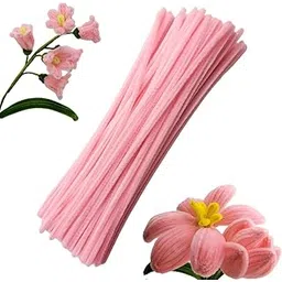 Creative Pipe Cleaners for DIY Crafts, Festival Decorations, Bouquet Making, Flower Arrangements, Arts and Crafts Supplies (Pink 100pc)-picture-28