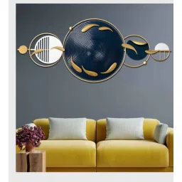 creator handicrafts Abstract Designer Blue Metal Wall Art-picture-14