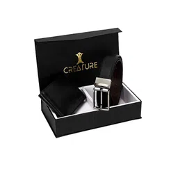 Creature Men Black Textured Accessory Gift Set-picture-31