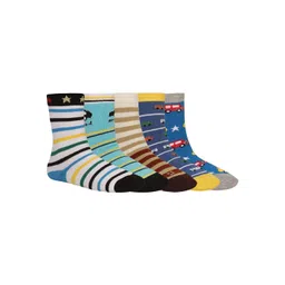 Creature Unisex Kids Pack Of 5 Assorted Calf-Length Socks-picture-26
