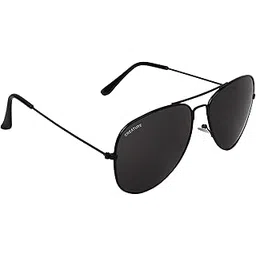 creature Unisex Non Polarization Aviator Sunglasses Black Frame, Black Lens (M) - Pack Of 1-picture-12