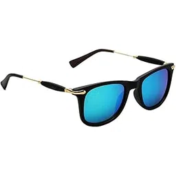 creek Square Shape Unisex Blue Mirrored Sunglasses for Men & Women - Pack of 1-picture-31