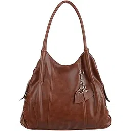 creeper Women's PU Leather Large Capacity Shoulder Hobo Handbag with Top Handle & Multi-Pockets-picture-46