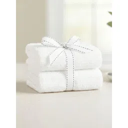 Creeva 2Pcs White Pure Cotton Quick-Absorbent Anti-Odour 600-GSM Face Towels-picture-34