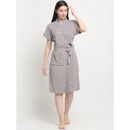 Creeva Everyday Collection Half Sleeve Bath Robe-picture-41