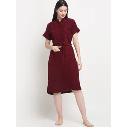Creeva Everyday Collection Half Sleeve Bath Robe-picture-56