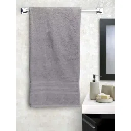 Creeva Grey Cotton 500 GSM Super Soft Bath Towel image 1