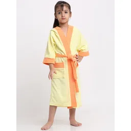 Creeva Kids Solid Hooded Bath Robe-picture-40