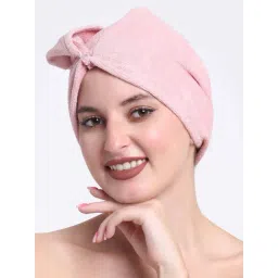 Creeva Luxury Bridal Rose Cotton 380 GSM Hair Wrap-picture-11