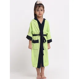 Creeva Solid Hooded Bath Robe-picture-35