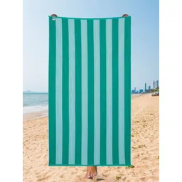 Creeva Teal Green & Blue Striped 500 GSM BeachTowels-picture-21