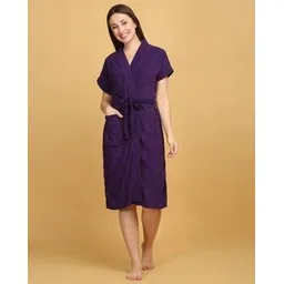creeva Women Micro Terry Bathrobe-picture-33