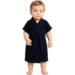 CREEVA Melodious Kids Baby Bathrobe with Front Pocket – Soft, Cozy & Cute Robe for Infants-picture-12
