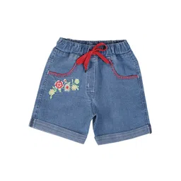 CREMLIN CLOTHING Girls Blue Denim Shorts-picture-18
