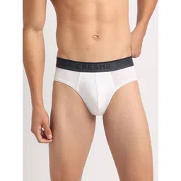 Cresmo Pack Of 2 Men IntelliSoft AntimicrobialBasic Briefs CR-B-STR-P2-WHT-WHT-S-picture-35