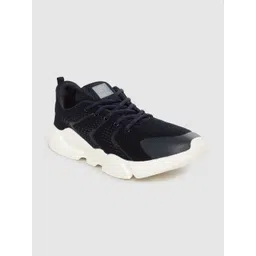 Crew STREET Men Navy Blue Woven Design Sneakers-picture-34