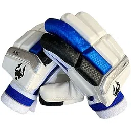 Cricket Batting Gloves - Men’s Right Hand, Full Fingered, Sheep Leather for Advanced Players Multicolor (Able to Absorb Sweat) (SKY)-picture-10